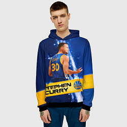 Толстовка-худи мужская Golden State Warriors 8, цвет: 3D-черный — фото 2