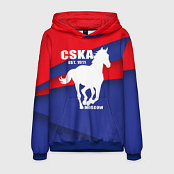 Толстовка-худи мужская CSKA est. 1911, цвет: 3D-синий