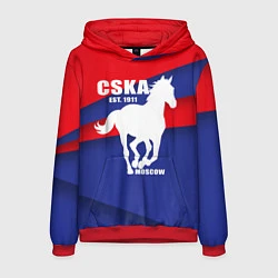 Толстовка-худи мужская CSKA est. 1911, цвет: 3D-красный