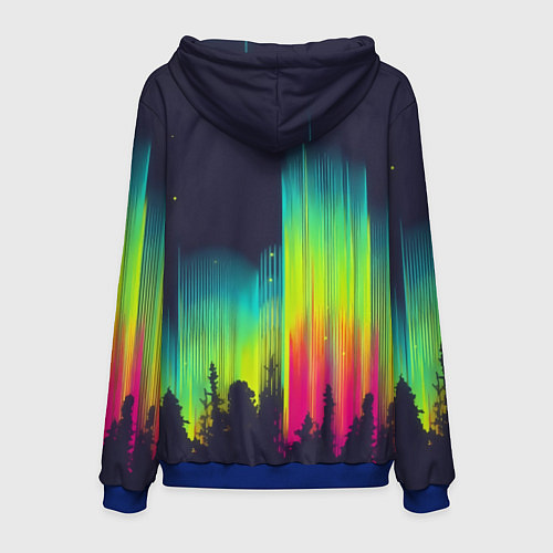 Мужская толстовка Северное сияние / 3D-Синий – фото 2