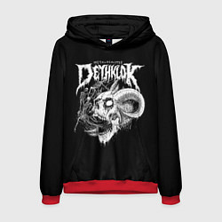 Толстовка-худи мужская Dethklok: Goat Skull, цвет: 3D-красный
