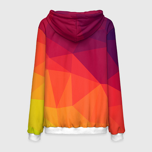 Мужская толстовка Background geometric / 3D-Белый – фото 2