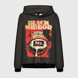 Толстовка-худи мужская Black Mirror: Entire history цвета 3D-черный — фото 1