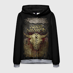 Толстовка-худи мужская Amon Amarth: Death bull, цвет: 3D-меланж