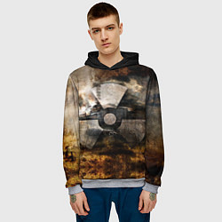 Толстовка-худи мужская STALKER: Nuclear, цвет: 3D-меланж — фото 2