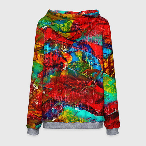 Мужская толстовка Разводы абстракции / 3D-Меланж – фото 2