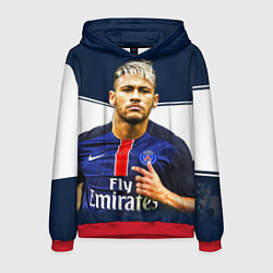Толстовка-худи мужская Neymar: Fly Emirates, цвет: 3D-красный