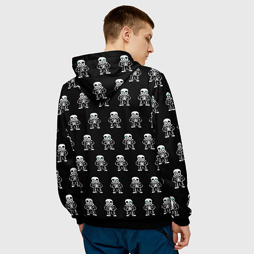Мужская толстовка Undertale / 3D-Черный – фото 4