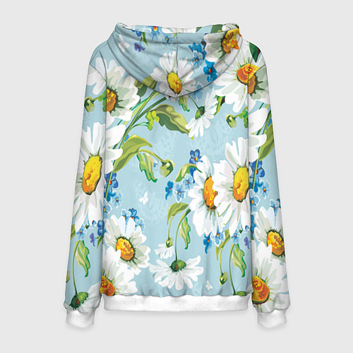 Мужская толстовка Ромашки / 3D-Белый – фото 2