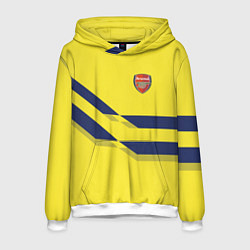 Толстовка-худи мужская Arsenal FC: Yellow style, цвет: 3D-белый