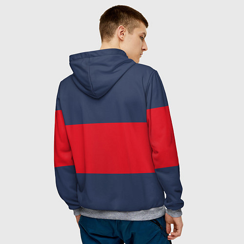 Мужская толстовка Bayern Munchen - Red-Blue FCB 2022 NEW / 3D-Меланж – фото 4