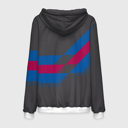 Мужская толстовка Barcelona FC: Dark style / 3D-Белый – фото 2
