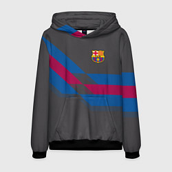 Толстовка-худи мужская Barcelona FC: Dark style, цвет: 3D-черный