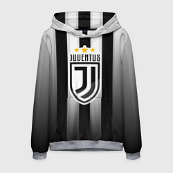 Толстовка-худи мужская Juventus FC: New logo, цвет: 3D-меланж