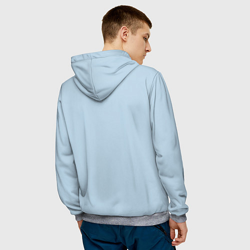 Мужская толстовка Scarlett Johansson / 3D-Меланж – фото 4