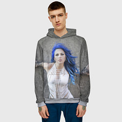 Толстовка-худи мужская Arch Enemy: Alissa White-Gluz, цвет: 3D-меланж — фото 2