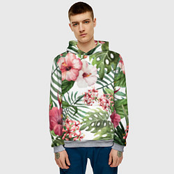 Толстовка-худи мужская Таинственный остров, цвет: 3D-меланж — фото 2