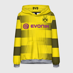 Толстовка-худи мужская BVB FC: Home 17/18, цвет: 3D-меланж