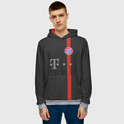 Толстовка-худи мужская Bayern FC: Black 2018, цвет: 3D-меланж — фото 2