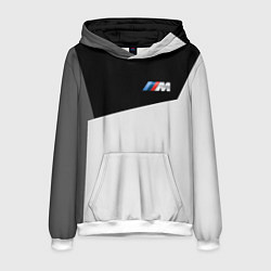 Толстовка-худи мужская BMW SportWear, цвет: 3D-белый