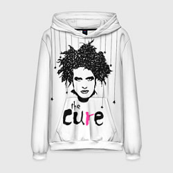Толстовка-худи мужская The Cure - portrait Robert Smith, цвет: 3D-белый