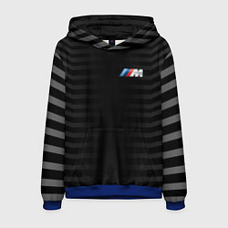 Толстовка-худи мужская BMW M BLACK & GREY, цвет: 3D-синий