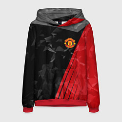 Толстовка-худи мужская FC Manchester United: Abstract, цвет: 3D-красный