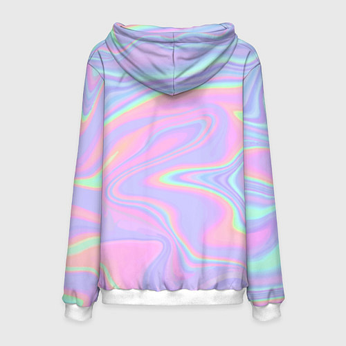 Мужская толстовка Танцуй в моем неоне / 3D-Белый – фото 2