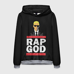 Толстовка-худи мужская Rap God Eminem, цвет: 3D-меланж