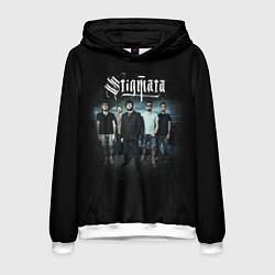 Толстовка-худи мужская Stigmata Band, цвет: 3D-белый