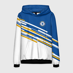 Толстовка-худи мужская FC Chelsea: Colour Line, цвет: 3D-черный