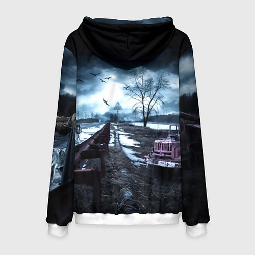 Мужская толстовка S.T.A.L.K.E.R: Radiation / 3D-Белый – фото 2