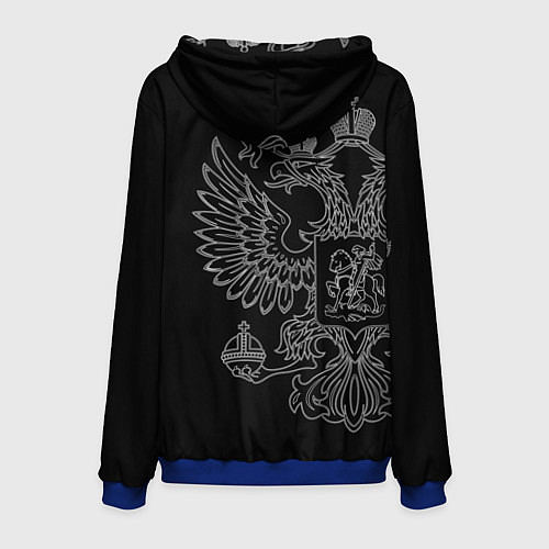 Мужская толстовка ВКС: герб РФ / 3D-Синий – фото 2