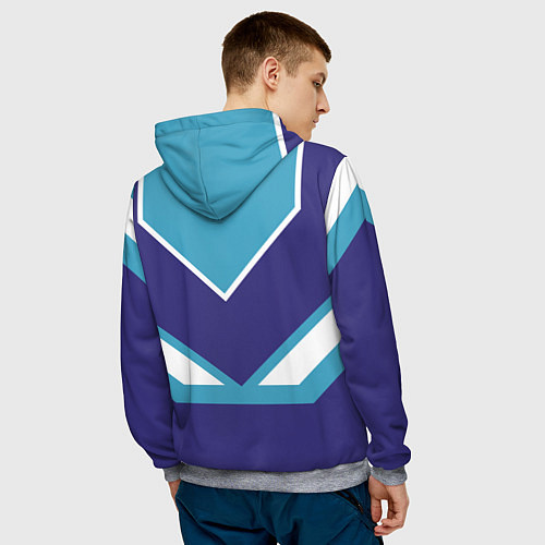 Мужская толстовка Богдан сладкий / 3D-Меланж – фото 4