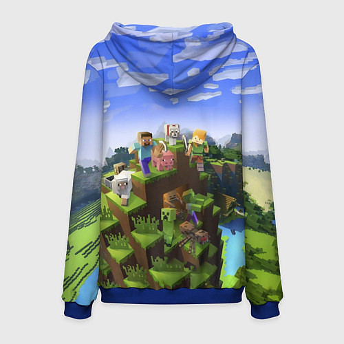 Мужская толстовка Майнкрафт: Пётр / 3D-Синий – фото 2