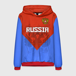 Мужская толстовка Russia Red & Blue