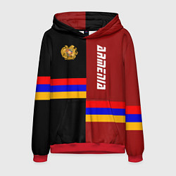 Толстовка-худи мужская Armenia, цвет: 3D-красный