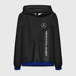 Толстовка-худи мужская Mercedes AMG: Sport Line, цвет: 3D-синий