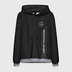 Толстовка-худи мужская Mercedes AMG: Sport Line, цвет: 3D-меланж