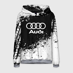 Толстовка-худи мужская Audi: Black Spray, цвет: 3D-меланж