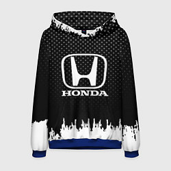 Толстовка-худи мужская Honda: Black Side, цвет: 3D-синий