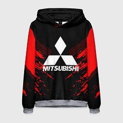 Толстовка-худи мужская Mitsubishi: Red Anger, цвет: 3D-меланж