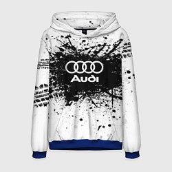 Толстовка-худи мужская Audi: Black Spray, цвет: 3D-синий
