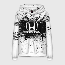 Толстовка-худи мужская Honda: Black Spray, цвет: 3D-белый