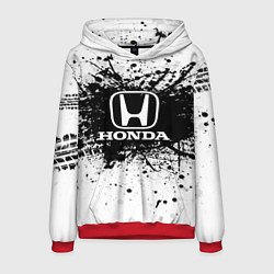 Толстовка-худи мужская Honda: Black Spray, цвет: 3D-красный