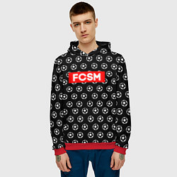 Толстовка-худи мужская FCSM Supreme, цвет: 3D-красный — фото 2