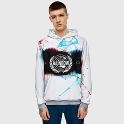 Толстовка-худи мужская R6S: Colour Symbol, цвет: 3D-меланж — фото 2