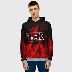 Толстовка-худи мужская Thousand Foot Krutch: Red Flame, цвет: 3D-меланж — фото 2