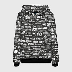 Толстовка-худи мужская Rock Star, цвет: 3D-черный