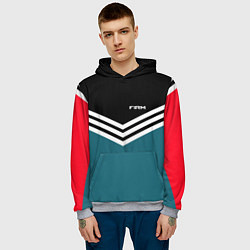 Толстовка-худи мужская Firm 90s: Arrows Style, цвет: 3D-меланж — фото 2